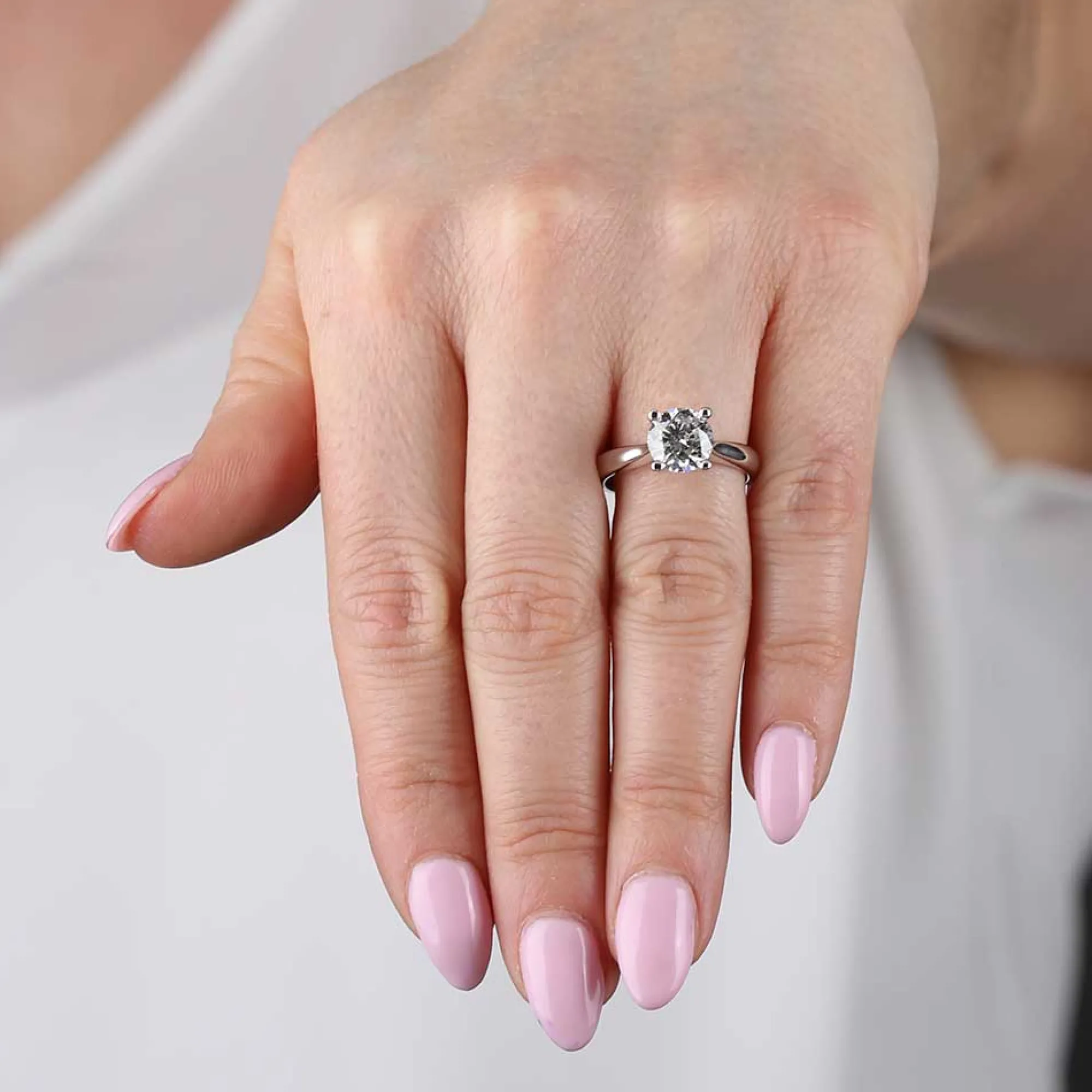 Diamond Solitaire Ring 14K, 2 ct. Online