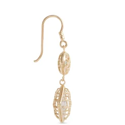 Toscano Double Drop Diamond Earrings, 14K Yellow Gold Outlet