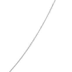 Double Heart Diamond Necklace, 14K White Gold New