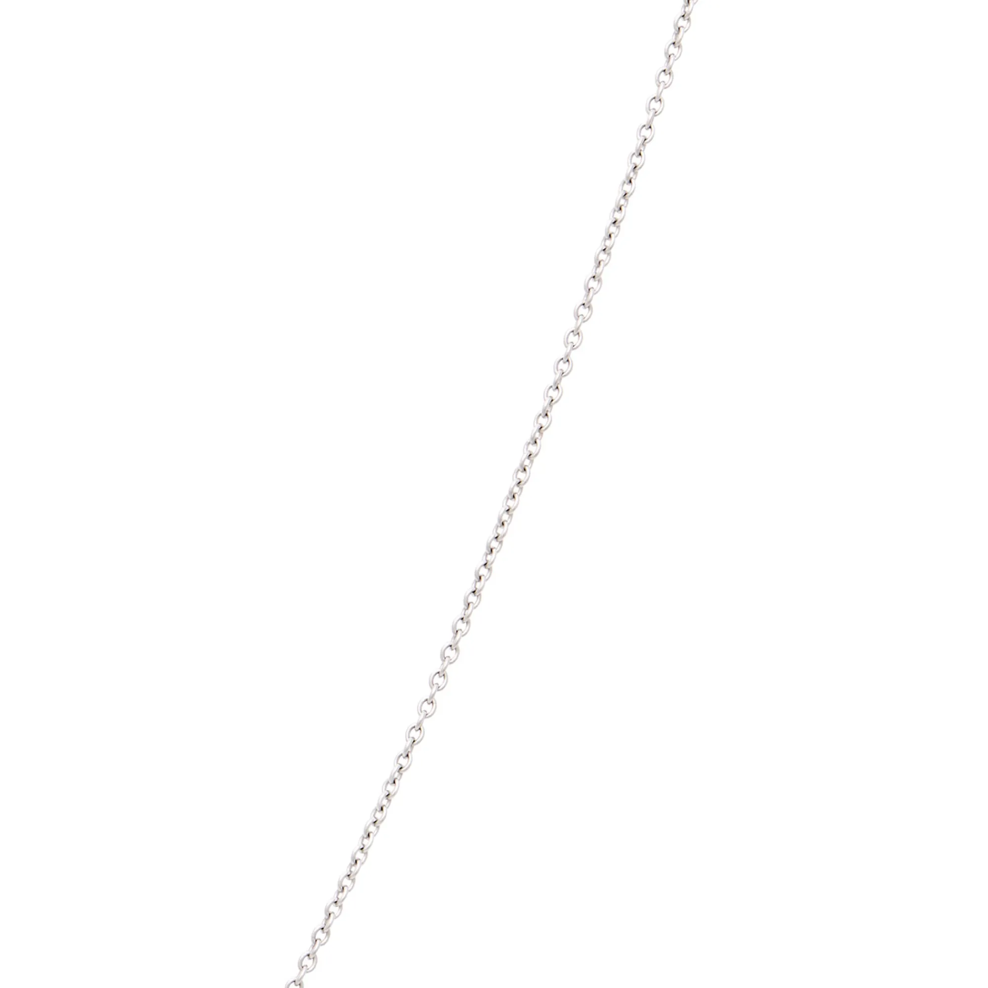 Double Loop Black and White Diamond Necklace, ⅓ Carat, 14K White Gold Outlet