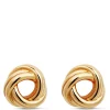Double Open Love Knot Earrings 14K Hot