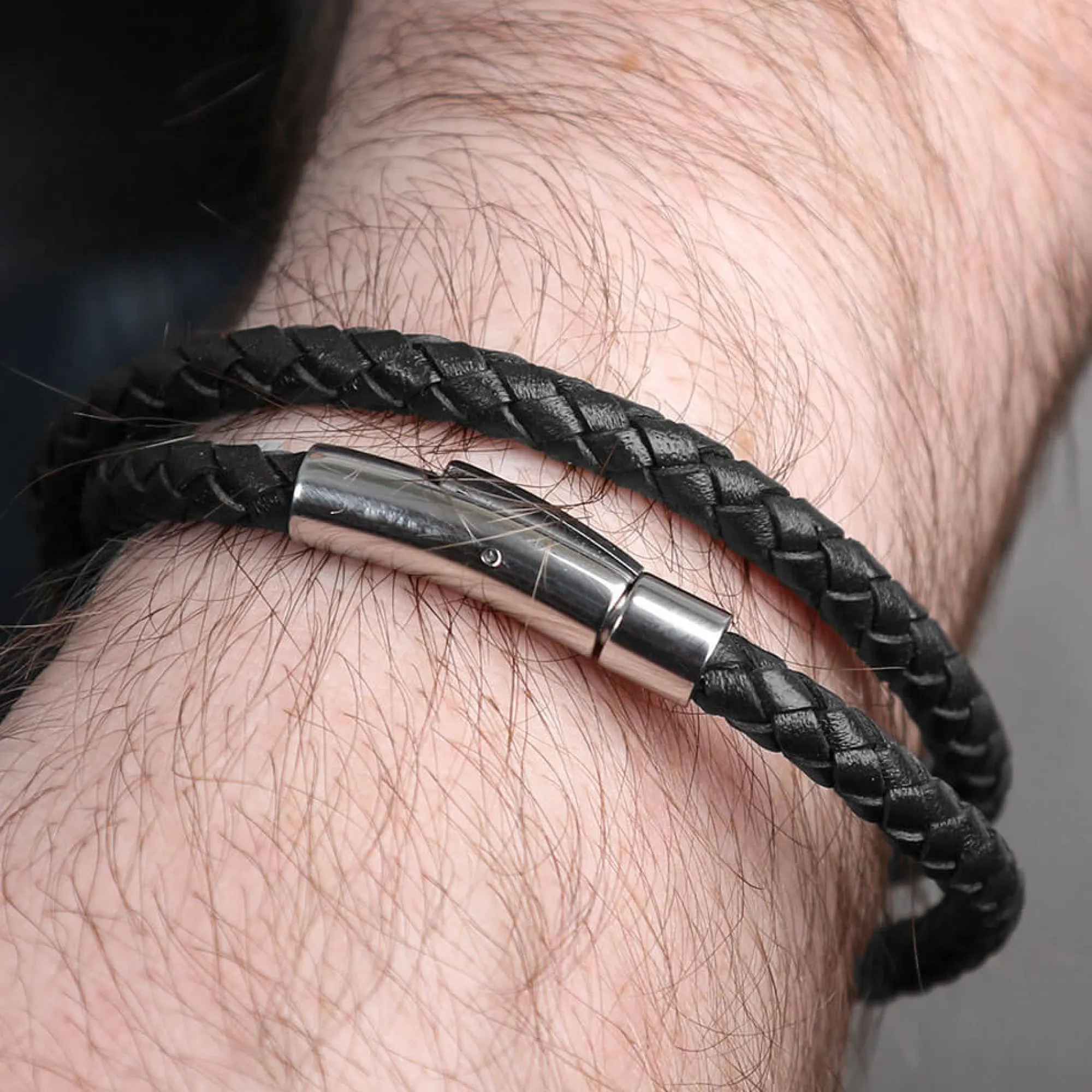 Double Wrap Leather Bracelet New
