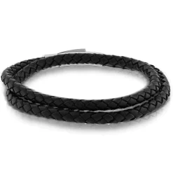 Double Wrap Leather Bracelet New