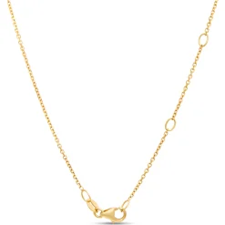Emerald Cut Aquamarine Necklace, 14K Yellow Gold New
