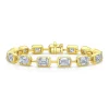 Rahaminov Emerald Cut Diamond Bracelet, 18K Yellow Gold Best