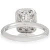 Emerald Cut Diamond Double Halo Engagement Ring 18K New