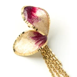 Toscano Enamel and Gold Petal Earrings, 14K Yellow Gold Online