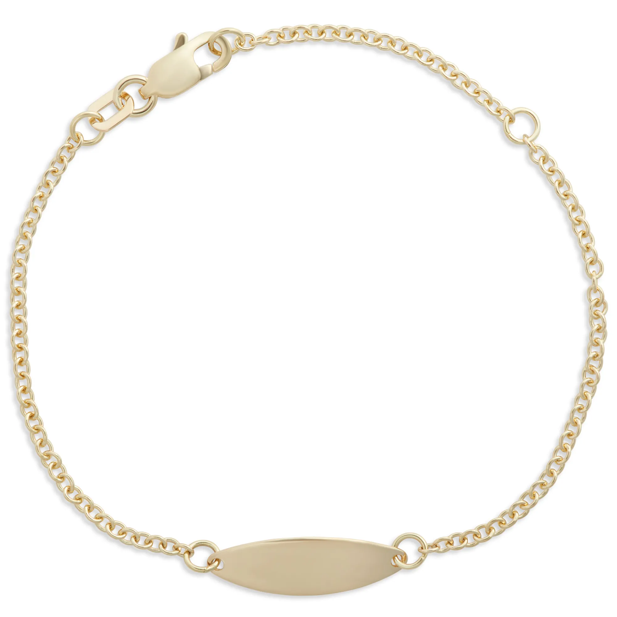 Engravable Baby’s Adjustable Bracelet, 14K Yellow Gold Hot