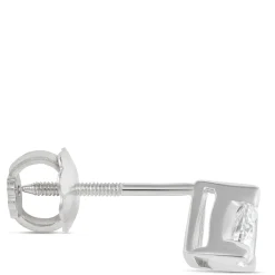 Fancy Shape Trillion Diamond Stud, ⅓ Carat, 14K White Gold Online