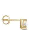 Fancy Shape Trillion Diamond Stud, ½ Carat, 14K Yellow Gold Best