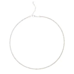 Toscano Flexible 18-Inch Neck Chain, 14K White Gold Sale