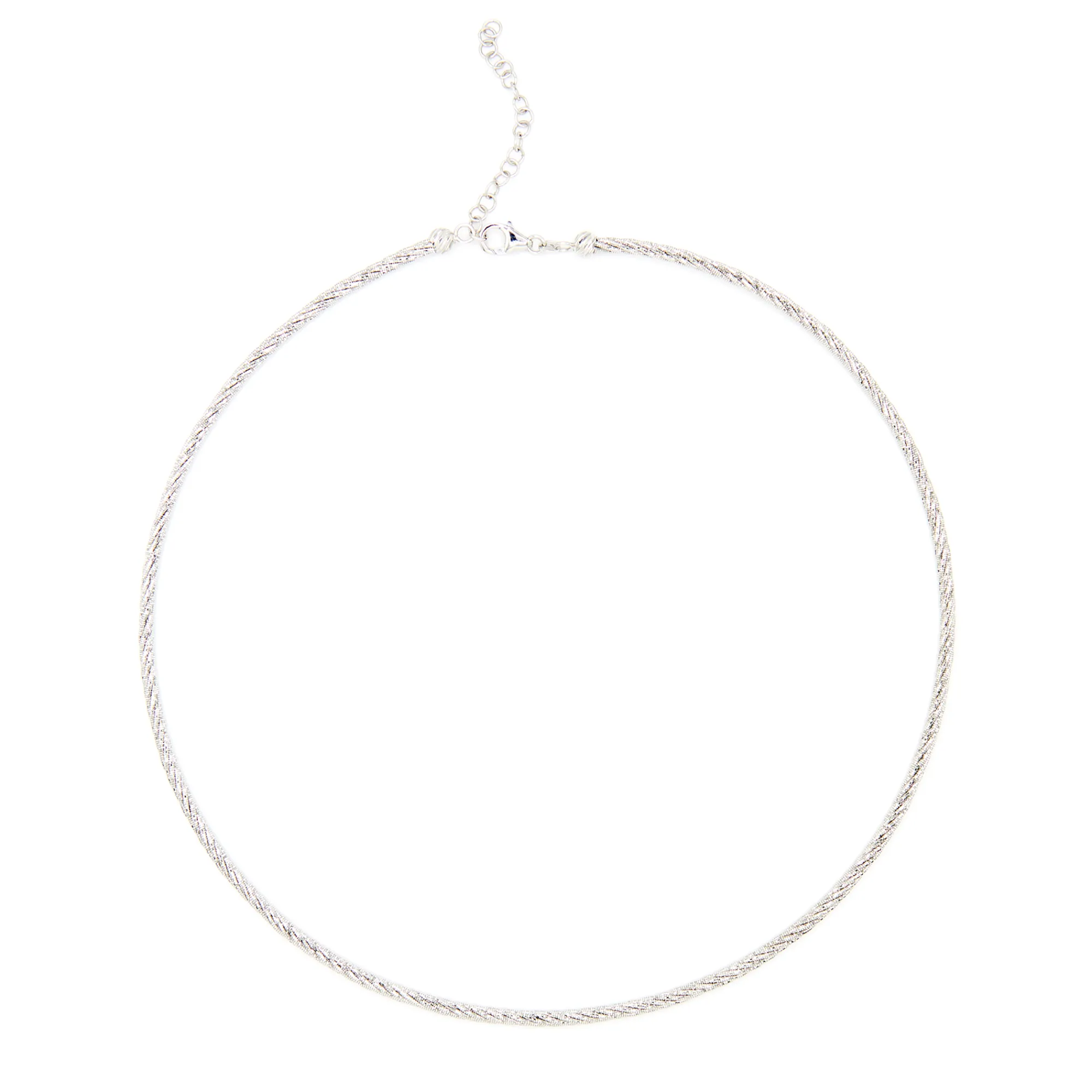Toscano Flexible 18-Inch Neck Chain, 14K White Gold Sale