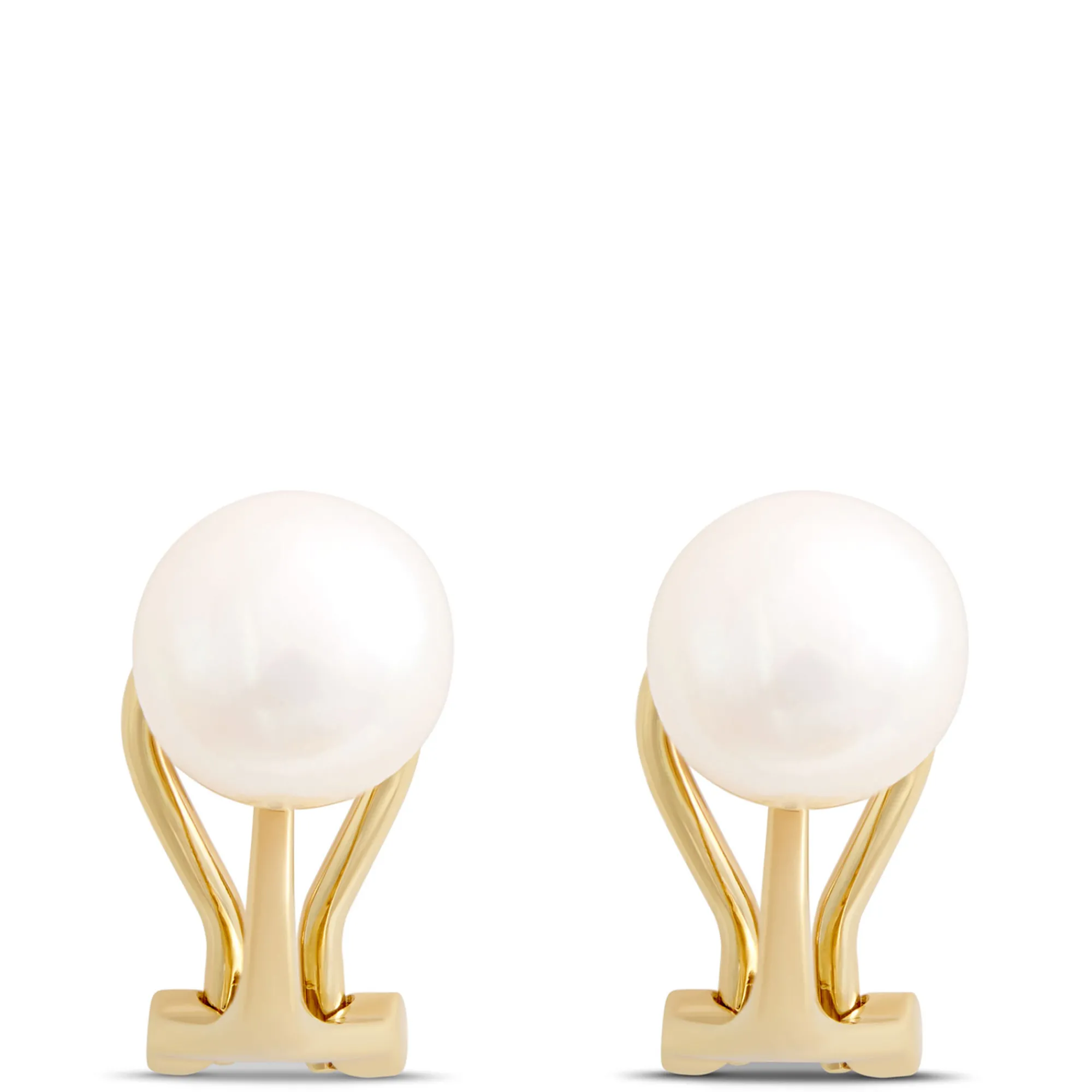 Freshwater Pearl Studs, 14K Yellow Gold Hot