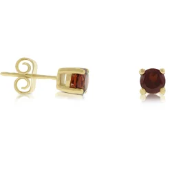 Garnet Stud Earrings 14K Best