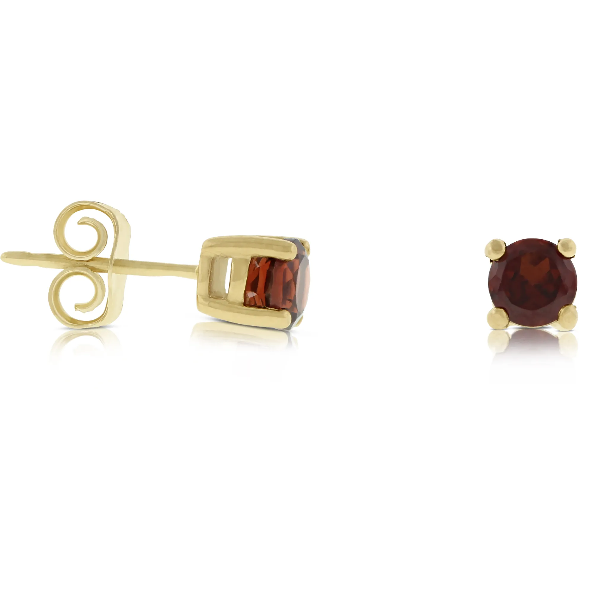 Garnet Stud Earrings 14K Best