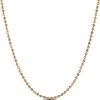 Gold Beaded Chain, 14K Yellow Gold 18" Sale