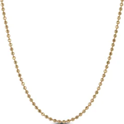 Gold Beaded Chain, 14K Yellow Gold 18" Sale