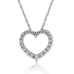 Graduated Diamond Heart Pendant 14K, 1/5 ctw. Hot