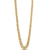 Graduated Round Diamond Necklace, 14K Yellow Gold
