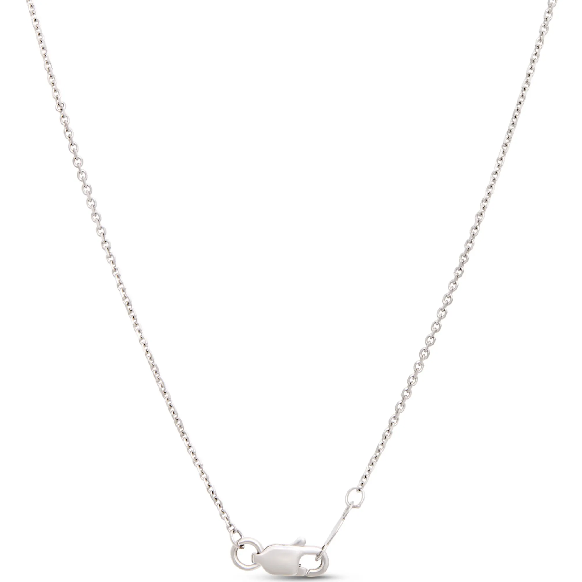 Heart Shaped Diamond Pendant Necklace, ½ Carat Total Weight, 14K White Gold New