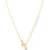 Hex Shaped Stations Diamond necklace, 14K Yellow Gold Discount