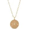 Ikuma Canadian Diamond Aquarius Zodiac Necklace, 14K Yellow Gold Clearance