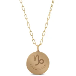 Ikuma Canadian Diamond Capricorn Zodiac Necklace, 14K Yellow Gold Discount
