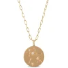 Ikuma Canadian Diamond Gemini Zodiac Necklace, 14K Yellow Gold