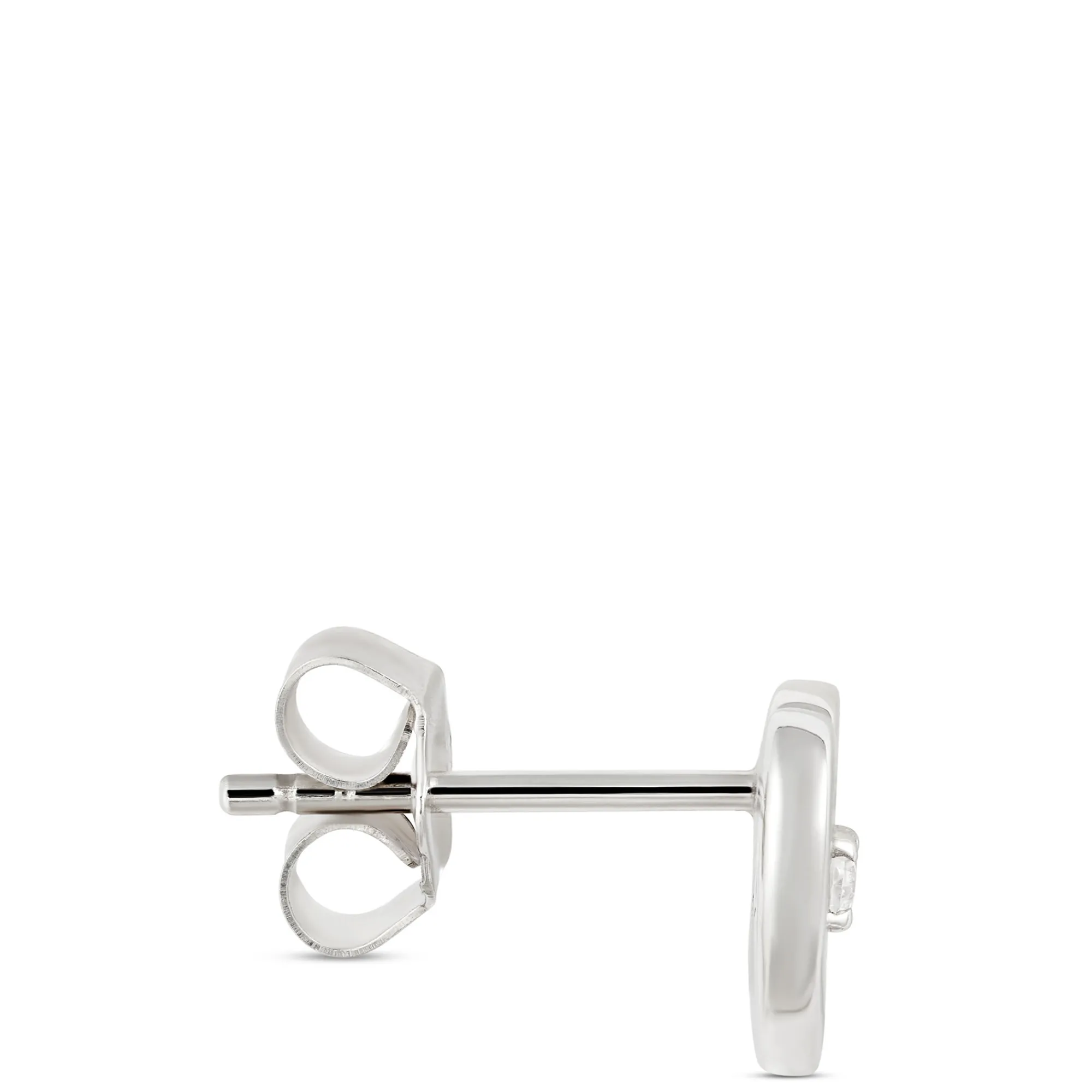 Ikuma Canadian Diamond Heart Shaped Studs, Sterling Silver Outlet