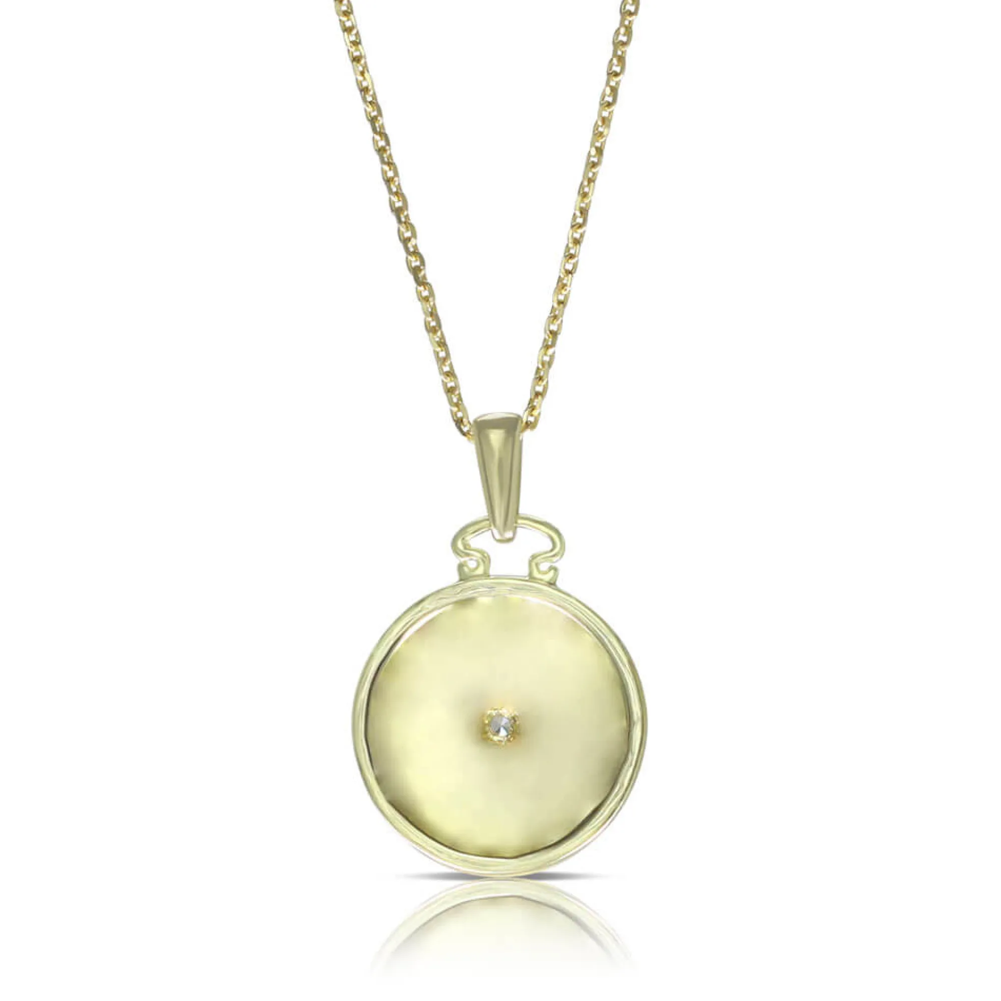 Ikuma Canadian Diamond Radiant Medallion Necklace 14K Sale