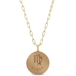 Ikuma Canadian Diamond Virgo Zodiac Necklace, 14K Yellow Gold Discount