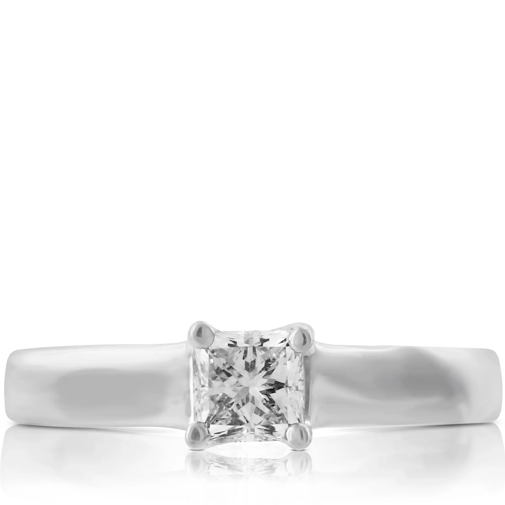 Ikuma Canadian Princess Cut Diamond Solitaire Ring 14K, 1/2 ct. Best