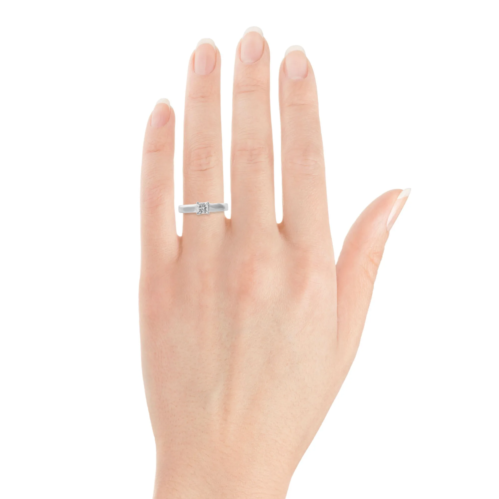Ikuma Canadian Princess Cut Diamond Solitaire Ring 14K, 1/2 ct. Best