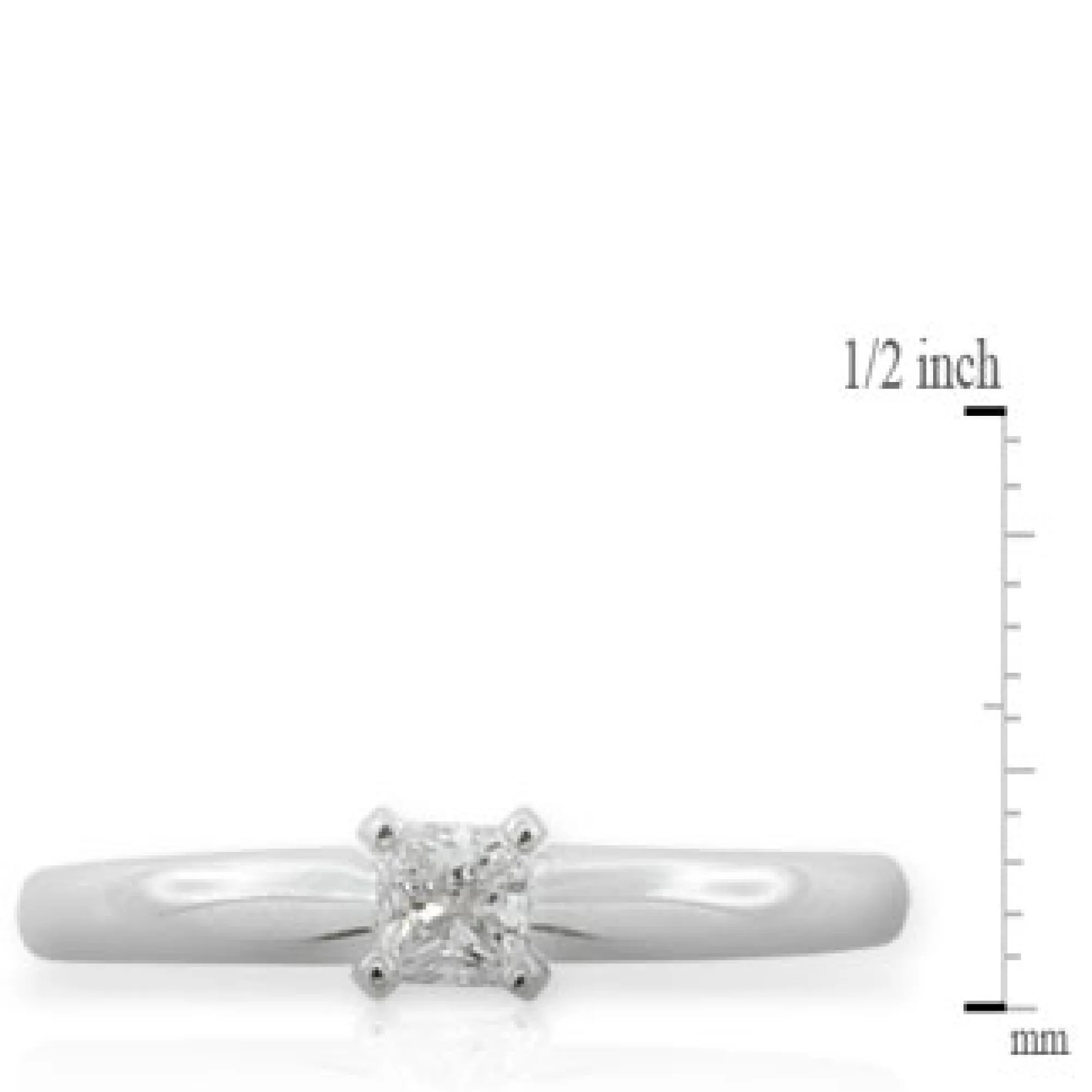Ikuma Canadian Princess Cut Diamond Solitaire Ring 14K, 1/4 ct. Discount