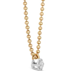 Ikuma Classic Round Diamond Pendant, ½ Carat Total Weight, 14K Yellow Gold Sale