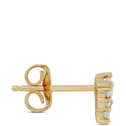 Ikuma Cluster Diamond Earrings, 14K Yellow Gold Best