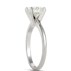 Ikuma Diamond Solitaire Ring 14K White Gold Online