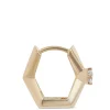 Ikuma Round Diamond Solitaire Huggie Earrings, 14K Yellow Gold Clearance