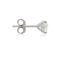 Ikuma Round Diamond Stud Earrings, ¾ Carat Total Weight, in 14K White Gold Sale