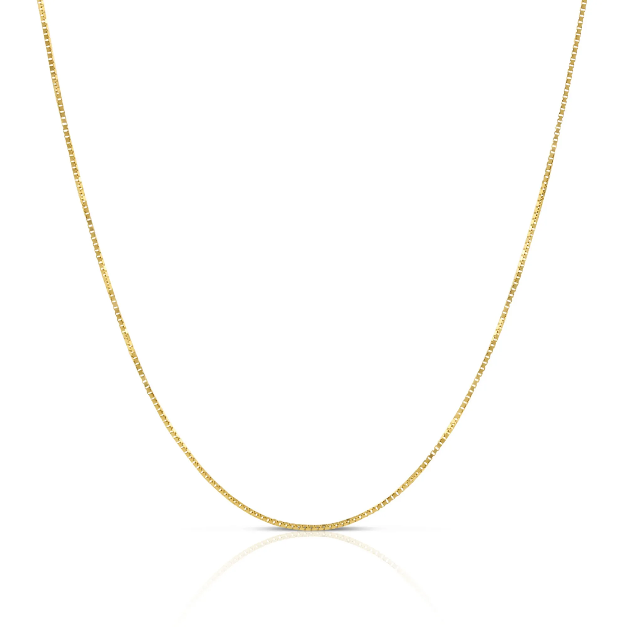 18-Inch Box Chain Necklace, 14K Yellow Gold Discount