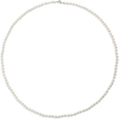 17-inch Cultured Pearl Strand, Sterling Silver Outlet