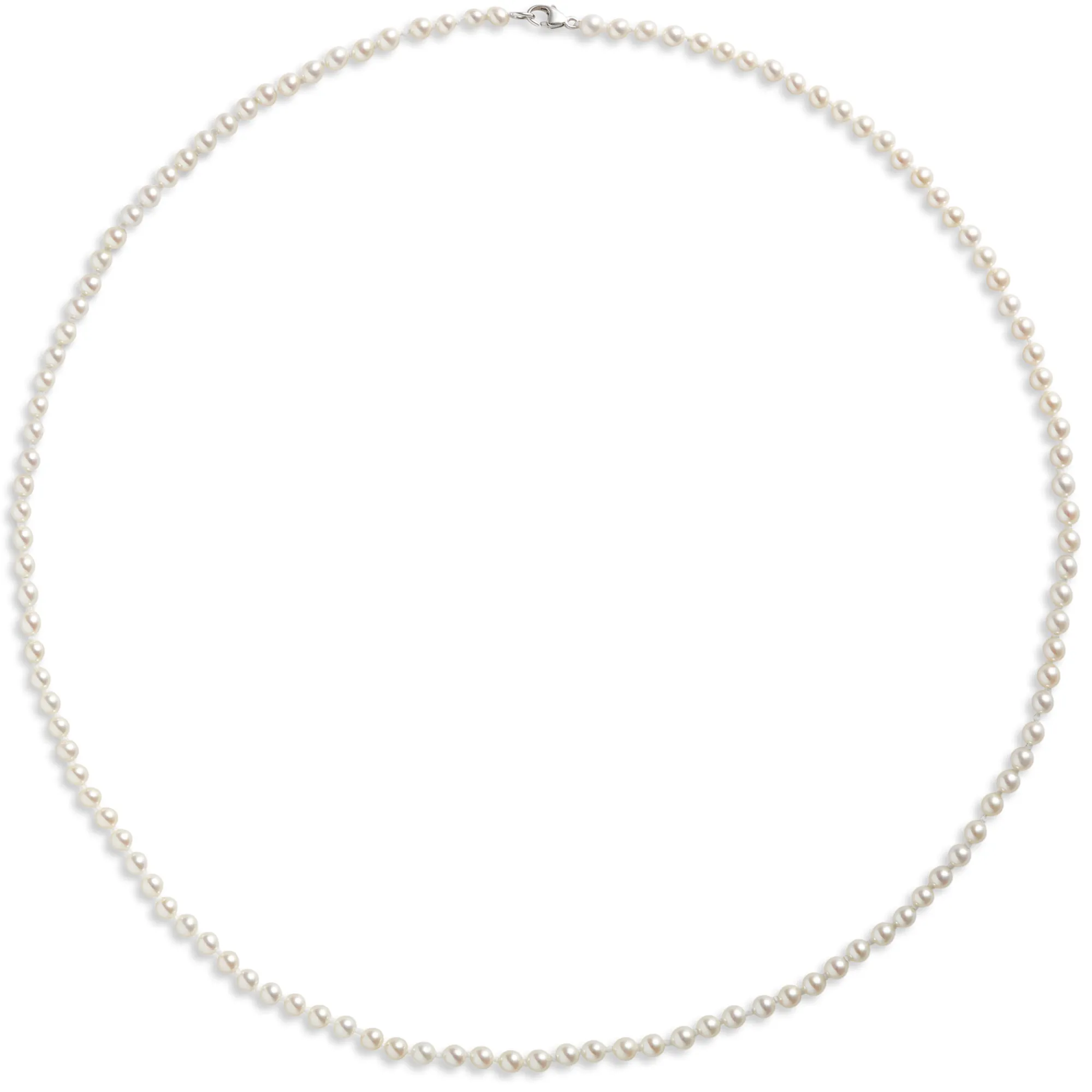 17-inch Cultured Pearl Strand, Sterling Silver Outlet