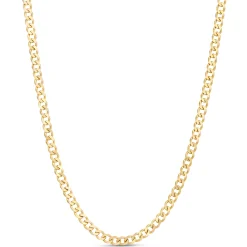 18-Inch Curb Link Necklace, 14k Yellow Gold Best