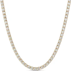 17-Inch Diamond Necklace, 14K Yellow Gold Sale