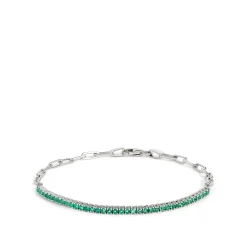 7.5-Inch Emerald Bracelet, 14K White Gold Online