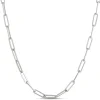 18-Inch Paperclip Chain, 14K White Gold Outlet