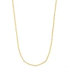 Toscano 18-Inch Popcorn Chain With Gold Bead Stations, 14K White and Yellow Gold Hot