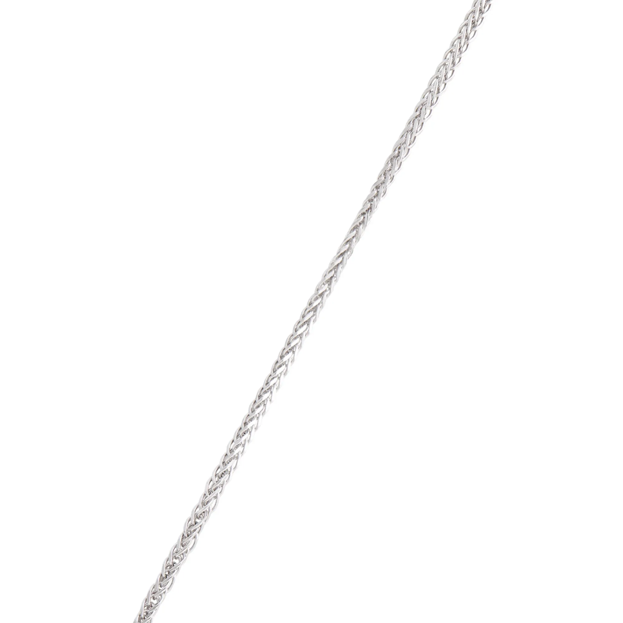 18-Inch Round Wheat Chain Necklace, 14K White Gold Online