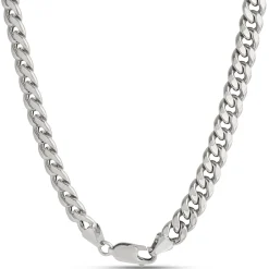 Toscano 24-Inch Cuban Link Chain, 14K White Gold Outlet
