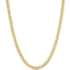 Toscano 24-Inch Cuban Link Chain, 14K Yellow Gold Hot
